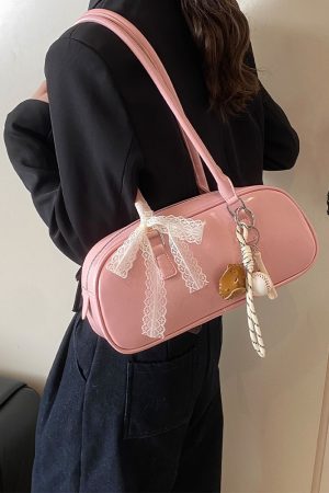 Korean Ballet-Style Underarm Bowling Bag - Women's Shoulder Bag for Spring/Summer 2025 Fashion Trend