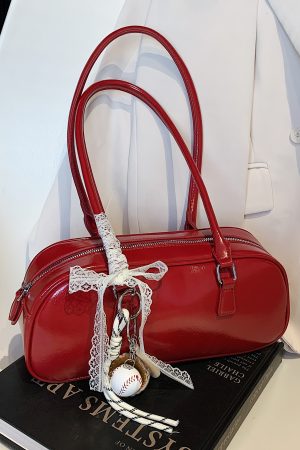 Korean Ballet-Style Underarm Bowling Bag - Women's Shoulder Bag for Spring/Summer 2025 Fashion Trend