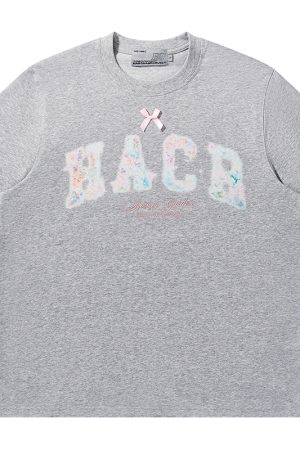 Korean Fairy Style Short Sleeve Sunscreen T-shirt - Cool Feeling Solona Tee for Summer, Playful Design, Perfect for Y2K Fashion