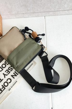 Korean Style Casual Crossbody Bag for Women - Trendy Portable Oxford Cloth Phone Bag for Spring/Summer 2025 Fashion