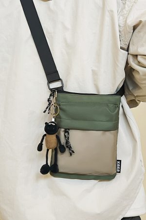 Korean Style Casual Crossbody Bag for Women - Trendy Portable Oxford Cloth Phone Bag for Spring/Summer 2025 Fashion