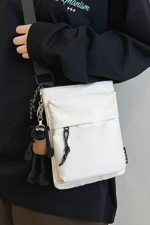Korean Style Casual Crossbody Bag for Women - Trendy Portable Oxford Cloth Phone Bag for Spring/Summer 2025 Fashion