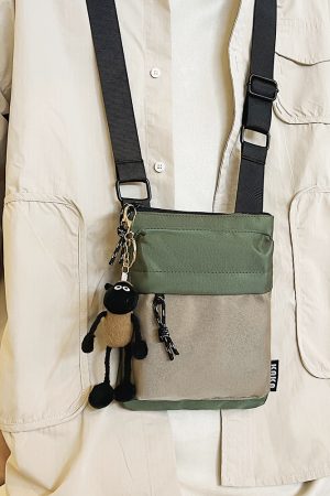 Korean Style Casual Crossbody Bag for Women - Trendy Portable Oxford Cloth Phone Bag for Spring/Summer 2025 Fashion