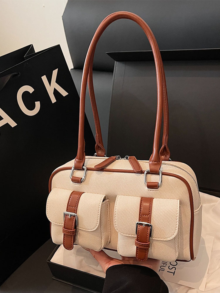 Korean Style Casual Shoulder Bag for Work Commute, Spring 2025, High-End Feel, Multiple Pockets, Versatile Everyday Use Korean Style Casual Shoulder Bag for Work Commute, Spring 2025, High-End Feel, Multiple Pockets, Versatile Everyday Use