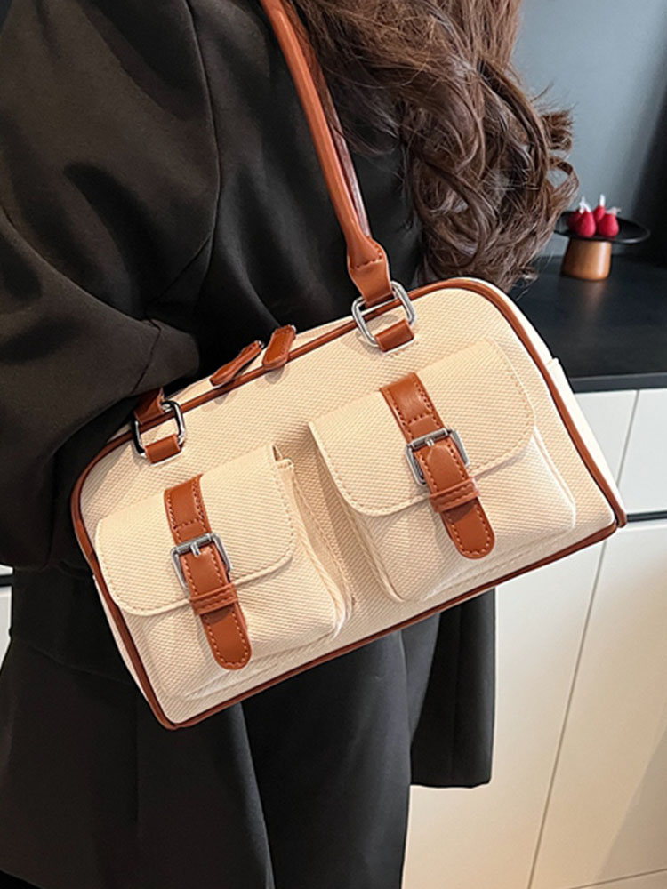 Korean Style Casual Shoulder Bag for Work Commute, Spring 2025, High-End Feel, Multiple Pockets, Versatile Everyday Use Korean Style Casual Shoulder Bag for Work Commute, Spring 2025, High-End Feel, Multiple Pockets, Versatile Everyday Use