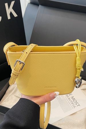 Korean Style Fashion Bucket Bag for Women, Trendy Versatile Shoulder Bag, 2025 Summer High-End Casual Accessory