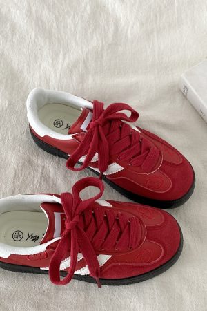 Korean Style Green Apple Training Shoes for Women - 2025 Casual White Sneakers, Versatile A-Gan Board Shoes