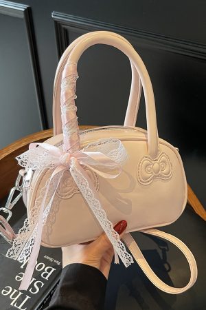 Korean Style Handheld Bowling Bag for Women - Fashionable Versatile Shoulder Crossbody Bag - Simple Casual 2025 Design