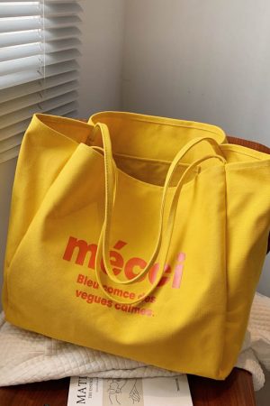 Korean Style Harajuku Canvas Tote Bag for Women, 2025 Large Capacity Simple Japanese Design, Versatile Shoulder Bag