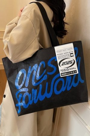 Korean-Style Large Capacity Tote Bag for Women - 2025 DuPont Paper Shoulder Bag for Class and Commuting