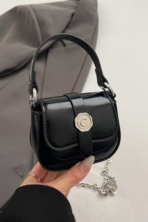 Korean-Style Mini Coin Purse Handbag for Women - 2025 High-End Single Shoulder Crossbody Saddle Bag