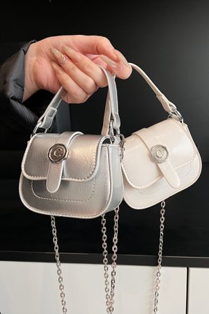 Korean-Style Mini Coin Purse Handbag for Women - 2025 High-End Single Shoulder Crossbody Saddle Bag