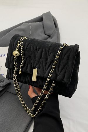 Korean-Style Minimalist Casual Women's Diamond-Patterned Small Square Bag - High-End Niche Shoulder Bag for Spring/Summer 2025