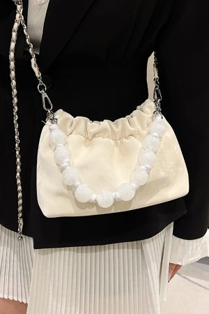 Korean-Style Minimalist Crossbody Bucket Handbag for Women - Versatile Fashionable Design for Commuting - Summer 2025 Collection