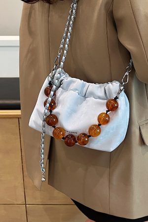 Korean-Style Minimalist Crossbody Bucket Handbag for Women - Versatile Fashionable Design for Commuting - Summer 2025 Collection