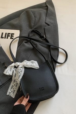 Korean Style Minimalist Fashion Bucket Bag for Women - Small Summer 2025 Crossbody Phone Bag