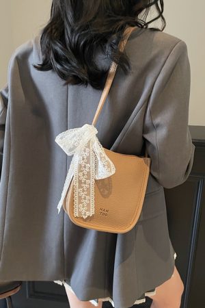 Korean Style Minimalist Fashion Bucket Bag for Women - Small Summer 2025 Crossbody Phone Bag