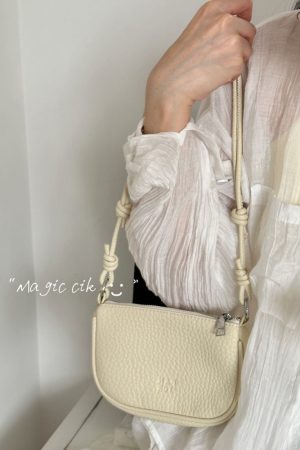 Korean-Style Minimalist Mini Shoulder Commuter Bag for Women - 2025 Summer Trendy Crossbody Small Square Bag