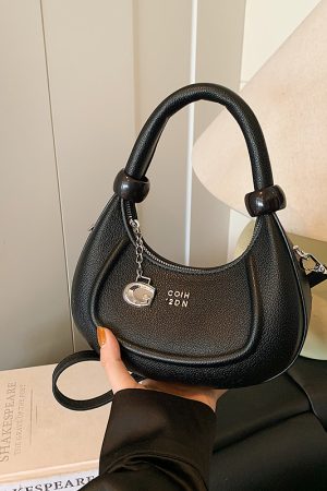 Korean-Style Minimalist Retro Handbag for Women - 2025 Summer Versatile Crossbody Dumpling Bag