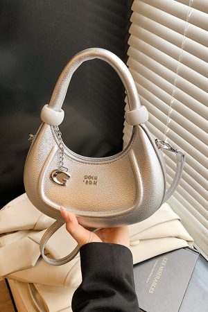 Korean-Style Minimalist Retro Handbag for Women - 2025 Summer Versatile Crossbody Dumpling Bag