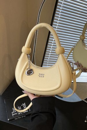 Korean-Style Minimalist Retro Handbag for Women - 2025 Summer Versatile Crossbody Dumpling Bag