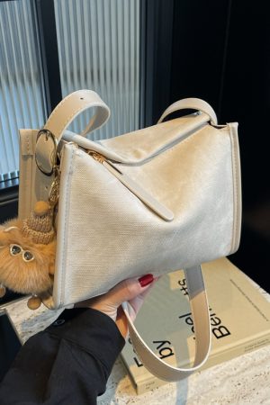 Korean-Style Minimalist Small Square Bag for Women - Cute Versatile 2025 Spring/Summer Fashion Shoulder Bag