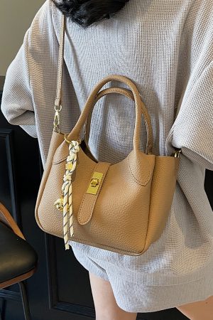 Korean Style Minimalist Versatile Crossbody Bucket Handbag for Women - 2025 Summer High-Quality Commuting Bag