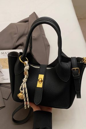Korean Style Minimalist Versatile Crossbody Bucket Handbag for Women - 2025 Summer High-Quality Commuting Bag