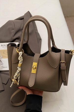 Korean Style Minimalist Versatile Crossbody Bucket Handbag for Women - 2025 Summer High-Quality Commuting Bag