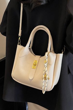 Korean Style Minimalist Versatile Crossbody Bucket Handbag for Women - 2025 Summer High-Quality Commuting Bag