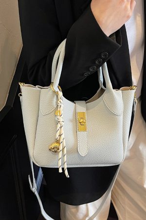 Korean Style Minimalist Versatile Crossbody Bucket Handbag for Women - 2025 Summer High-Quality Commuting Bag