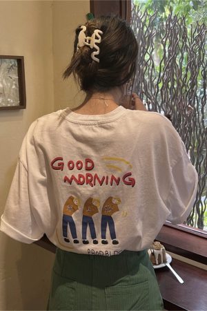 Korean Style Plus Size Loose Fit Cotton T-Shirt for Women - Summer 2025 Short Sleeve Versatile Basic Top