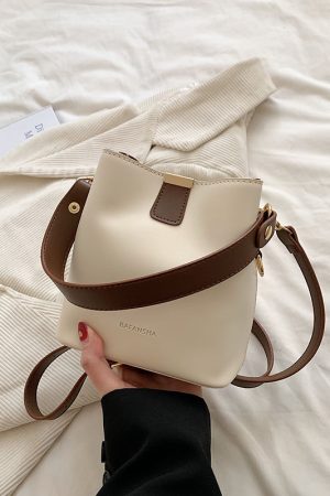 Korean-Style Retro Bucket Handbag for Women - Trendy Versatile Shoulder Bag for Spring/Summer 2025 High-End Fashion