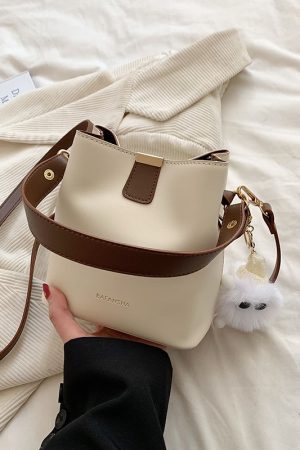Korean-Style Retro Bucket Handbag for Women - Trendy Versatile Shoulder Bag for Spring/Summer 2025 High-End Fashion