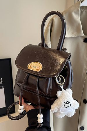 Korean Style Retro Fashion Backpack - High-End Niche Crossbody Bag for Spring/Summer 2025