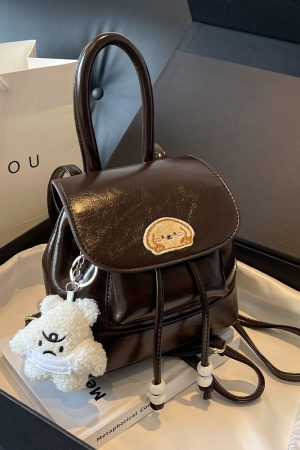 Korean Style Retro Fashion Backpack - High-End Niche Crossbody Bag for Spring/Summer 2025