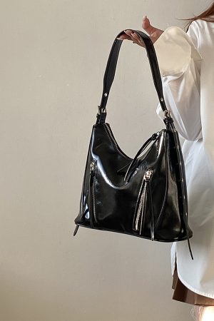 Korean Style Retro Large Capacity Tote Bag - Versatile Women's Shoulder & Crossbody Bag for Everyday Use