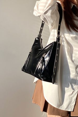 Korean Style Retro Large Capacity Tote Bag - Versatile Women's Shoulder & Crossbody Bag for Everyday Use