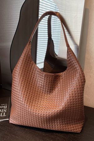 Korean Style Retro Tote Bag for Women, Trendy Underarm Shoulder Bag for Work and Commuting, Versatile Fashion Accessory for Autumn 2025