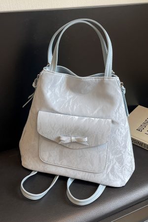 Korean Style Trendy Student Tote Bag for Women - Summer 2025 Minimalist Versatile Large Capacity Casual Backpack