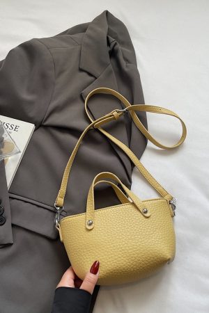 Korean-Style Versatile Shoulder Handbag for Women - 2025 Summer High-End Crossbody Small Bucket Bag