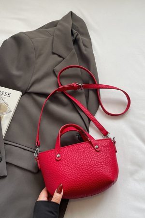 Korean-Style Versatile Shoulder Handbag for Women - 2025 Summer High-End Crossbody Small Bucket Bag