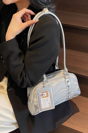 Korean-Style Women's High-End Versatile Bowling Handbag - 2025 Underarm Shoulder Commuting Bag