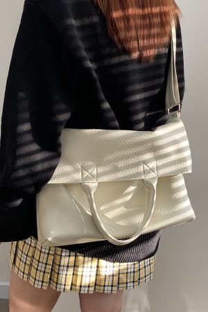 Korean Style Women's Large Capacity Tote Bag - Handheld Commuting Shoulder Crossbody Bag for Everyday Use