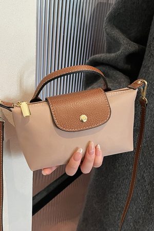 Korean-Style Women's Mini Phone Bag - Trendy High-End Nylon Crossbody Handbag for 2025 Fashion