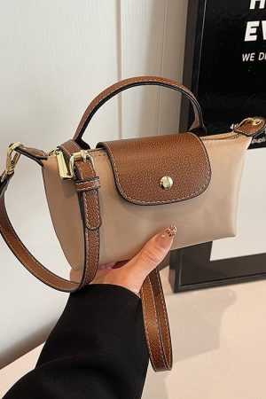 Korean-Style Women's Mini Phone Bag - Trendy High-End Nylon Crossbody Handbag for 2025 Fashion