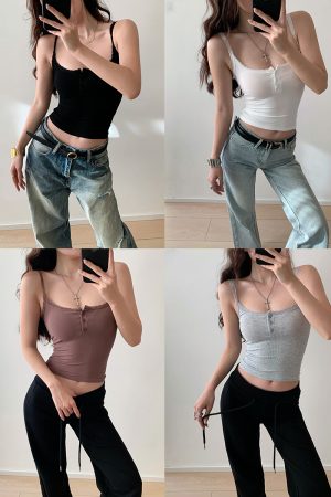 Lace Camisole Top for Women - American Hot Girl Style, Summer Outerwear, Sexy Base Layer, Y2K Fashion