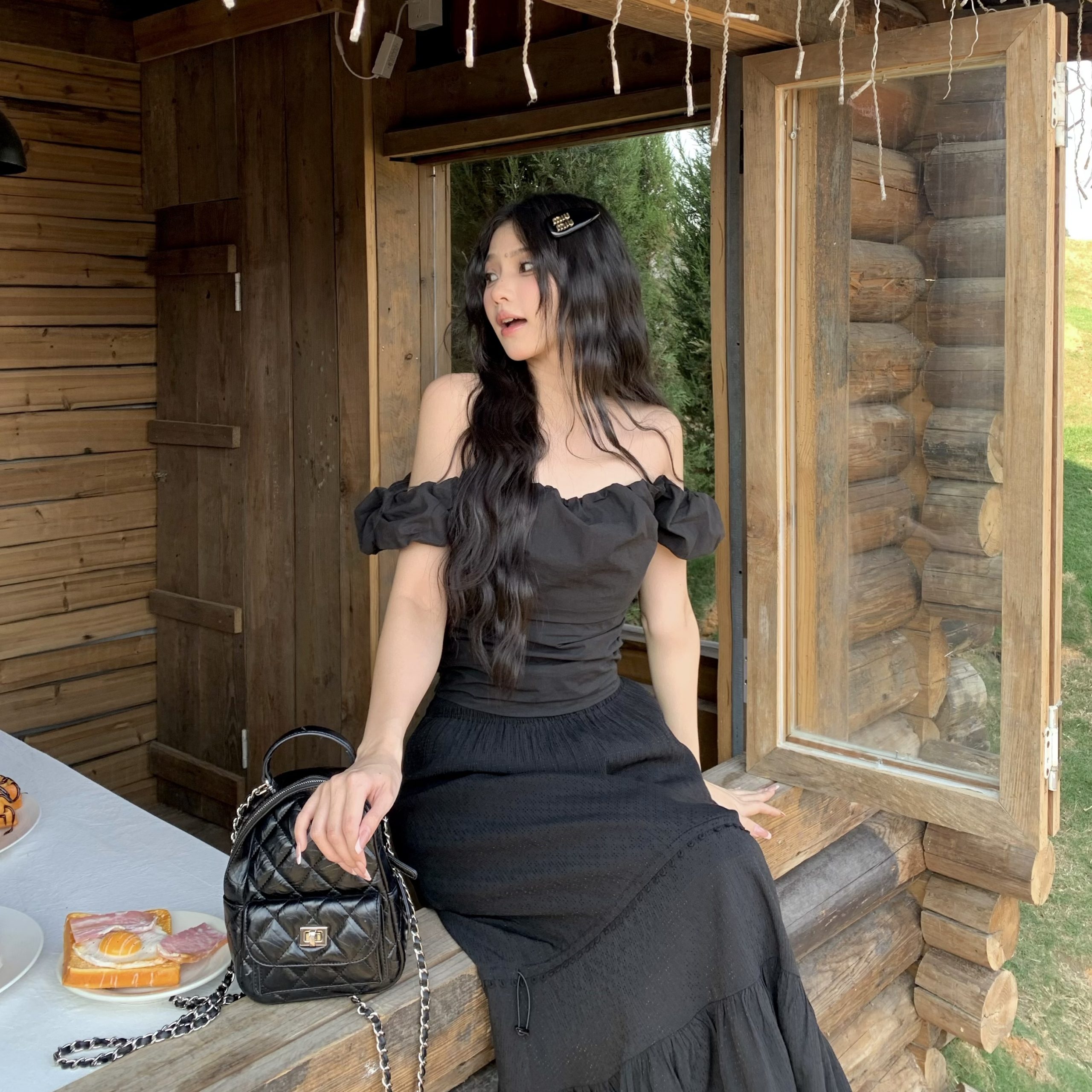 Lace One-Shoulder Floral Bud T-Shirt for Women - Elegant Slim Fit Spring 2025 Top, Y2K Style, Trendy Floral Design Lace One-Shoulder Floral Bud T-Shirt for Women - Elegant Slim Fit Spring 2025 Top, Y2K Style, Trendy Floral Design