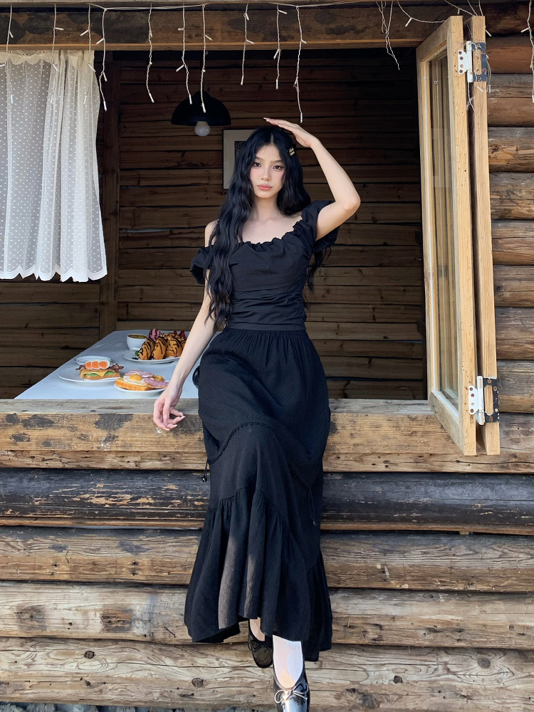 Lace One-Shoulder Floral Bud T-Shirt for Women - Elegant Slim Fit Spring 2025 Top, Y2K Style, Trendy Floral Design Lace One-Shoulder Floral Bud T-Shirt for Women - Elegant Slim Fit Spring 2025 Top, Y2K Style, Trendy Floral Design