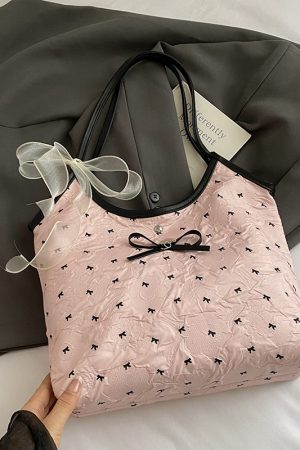 Large Butterfly Knot Handbag for Women - 2025 Trendy Casual Versatile Shoulder Tote Bag with High Capacity